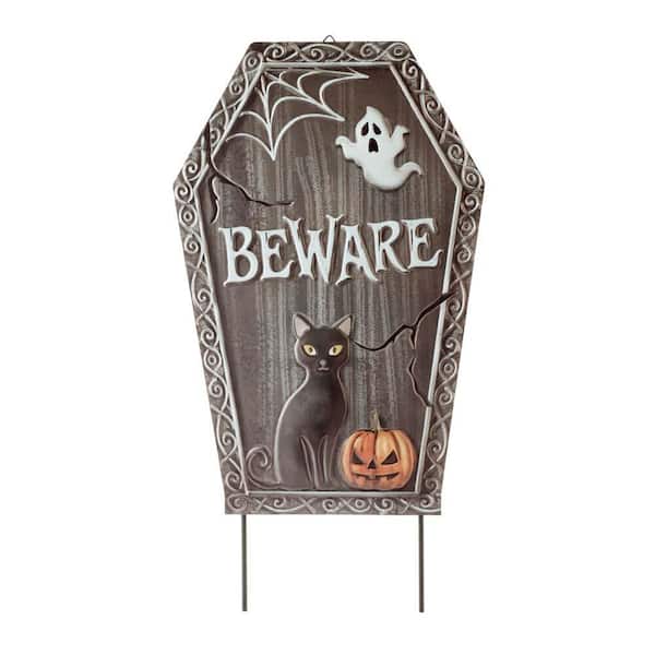 24 in. Tombstones Halloween Yard Stake Beware