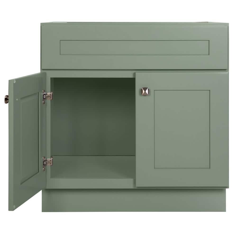 Evergreen Fog 30-Inch Freestanding Wood Bathroom Vanity