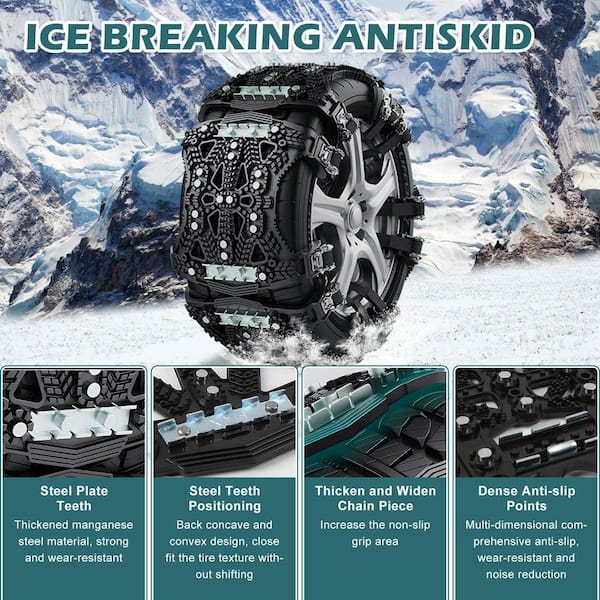 Auto Tightening Snow Chains - Tire Chainss For Cars | Zip Tie Tire