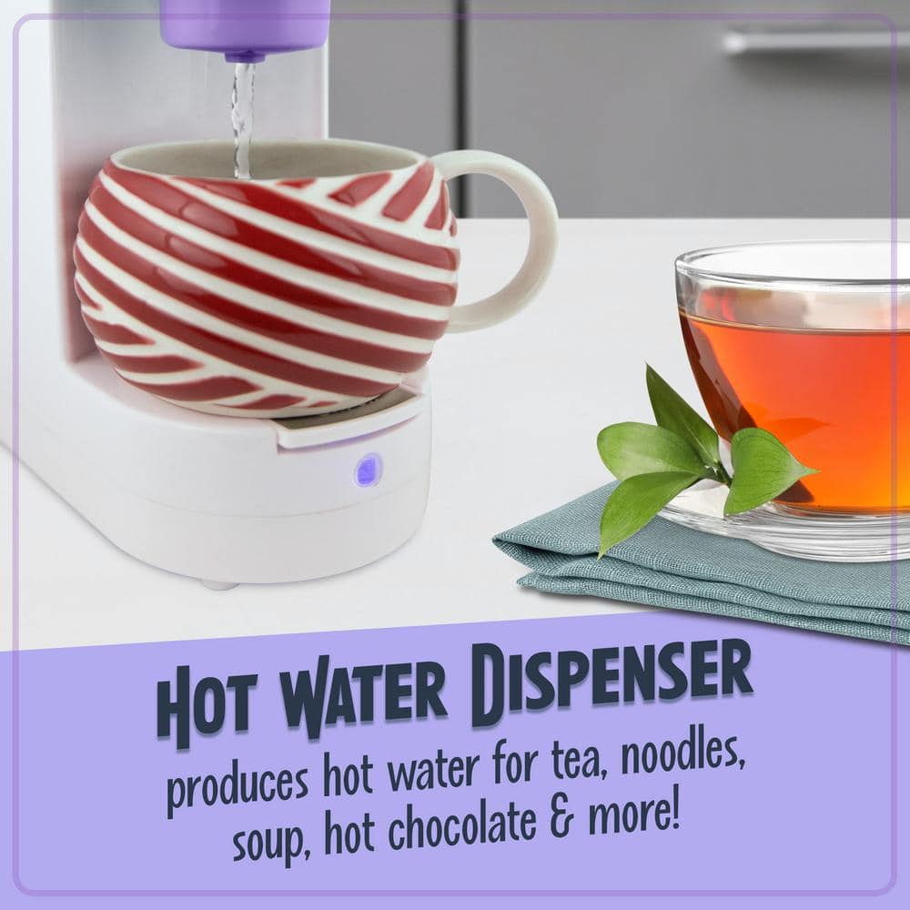 Lavender Single Serve Coffee Maker with Reusable Filter Basket