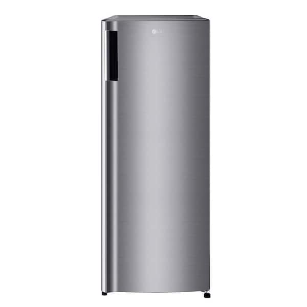 LG 20.63 in. W.7 cu. ft. Single Door Refrigerator with Inverter Compressor & Pocket Handle in Platinum Silver, ENERGY STAR