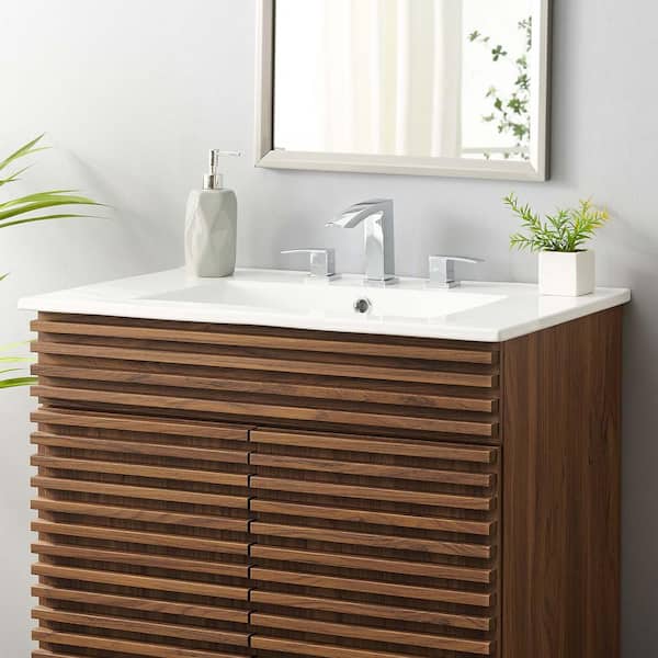 MODWAY Cayman 30 in. Bathroom Sink in White EEI-4837-WHI