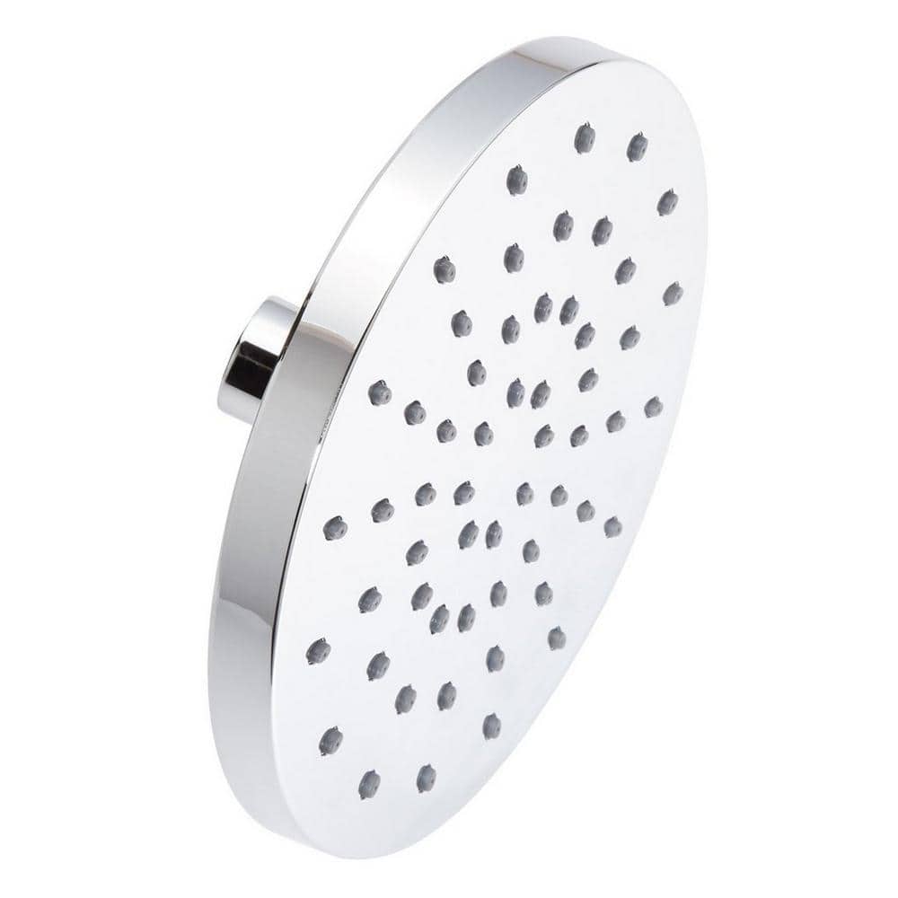 Modern 1-Spray Patterns 1.8 GPM 8 in. Wall Mount Fixed Showerhead in Chrome price history on PriceWatchPro