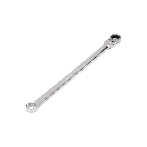 17 mm Long Fixed/Flex Head 12-Point Ratcheting Box End Wrench