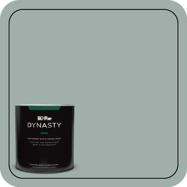 BEHR DYNASTY 1 qt. #490F-4 Gray Morning Semi-Gloss Enamel Interior Stain-Blocking Paint and Primer