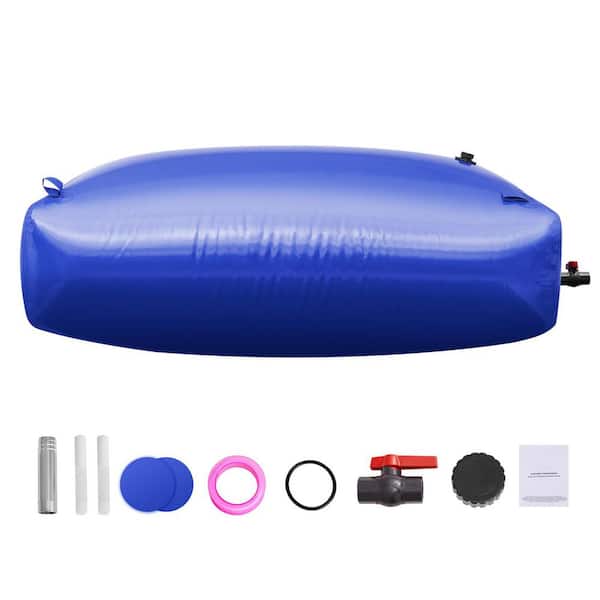 1000 L Water Storage Bladder, 264 gal. Collapsible PVC Water Tank, Portable Soft Water Bag for Camping, Fire Prevention