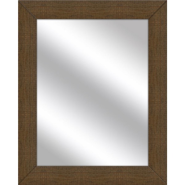 PTM Images Medium Rectangle Natural Brown Art Deco Mirror (31.5 in. H x 25.5 in. W)