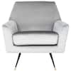 SAFAVIEH Nynette Light Gray Accent Chair FOX6270B - The Home Depot