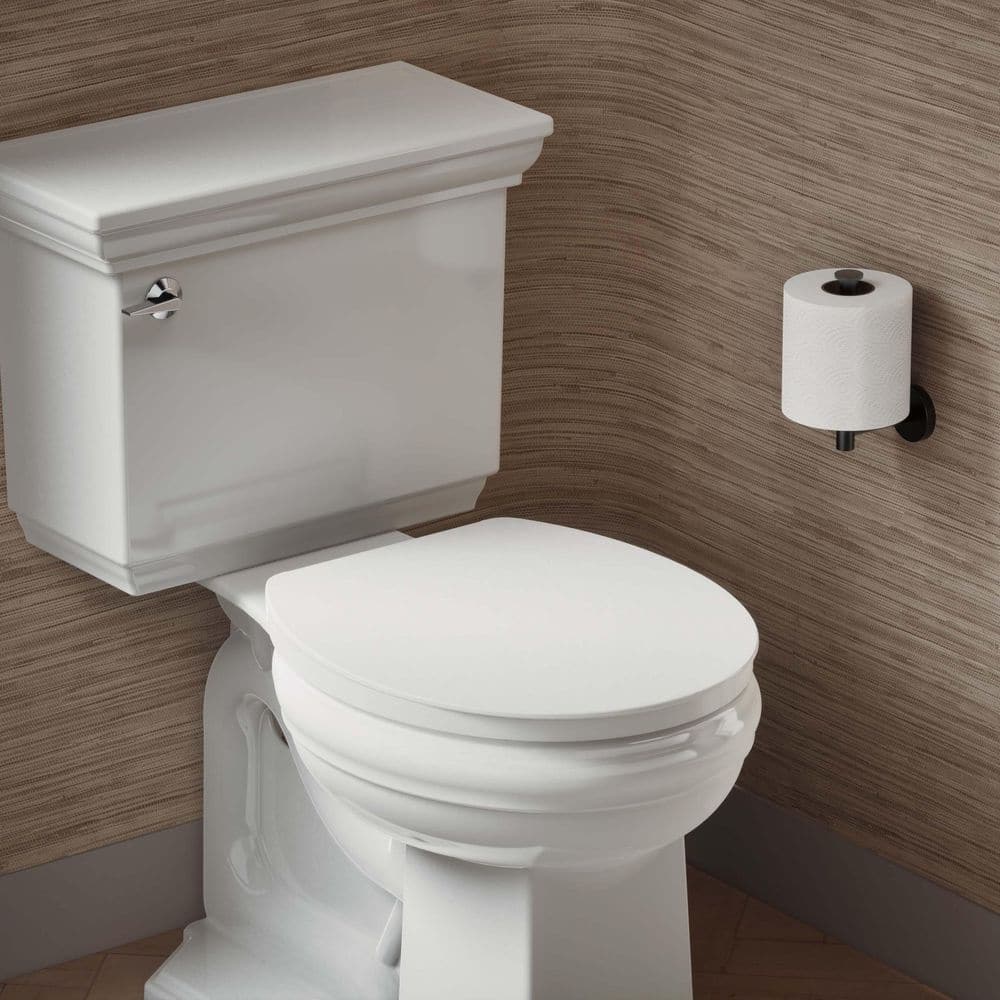 White Round Quiet-Close Toilet Seat with ReadyLatch