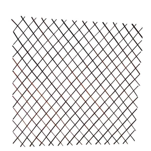72 in. W x 60 in. H Willow Expandable Trellis Fence Set