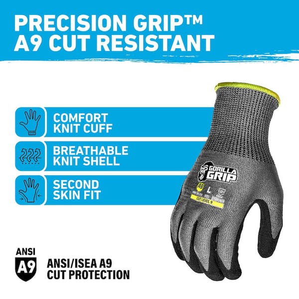 BISON LIFE Small/Medium, Tough Pro Grip Gloves, Knuckle