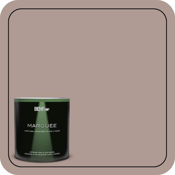 BEHR MARQUEE 1 qt. #N170-4 Coffee with Cream Semi-Gloss Enamel Exterior Paint & Primer
