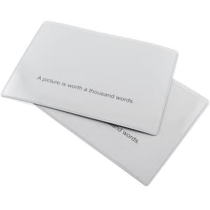4 in. x 6 in. White Magnet Photo Pockets (2-Pack)
