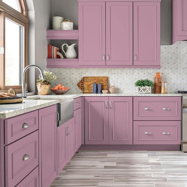 Premium AI Image  Kitchen interior with pink dishwashing sponge