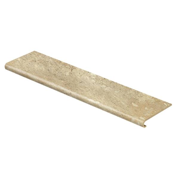 Cap A Tread Vanilla Travertine 47 in. Length x 12-1/8 in. Deep x 1-11/16 in. Height Laminate to Cover Stairs 1 in. Thick