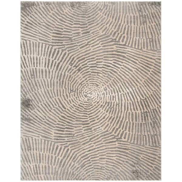 SAFAVIEH Meadow Taupe 11 ft. x 14 ft. Abstract Area Rug