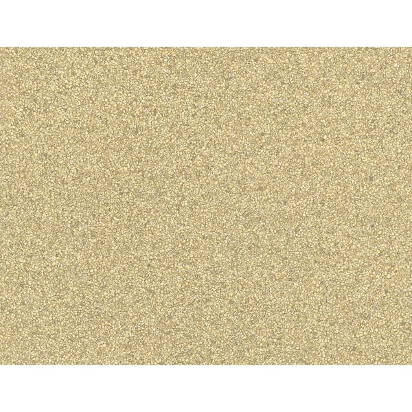 CASA MIA Mica Stone Effect Gold Paper Non-Pasted Strippable Wallpaper Roll (Cover 60.75 sq. ft.)