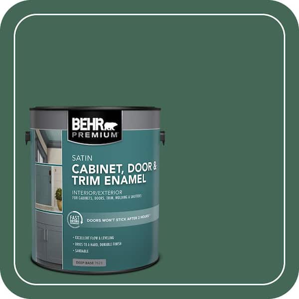 BEHR PREMIUM 1 gal. #M420-7 Billiard Green Satin Enamel Interior