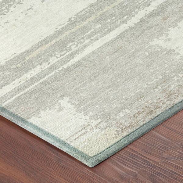 Chantille Machine Washable Indoor/Outdoor Abstract ACN2772 Ivory 8 ft. x 10 ft. Area Rug