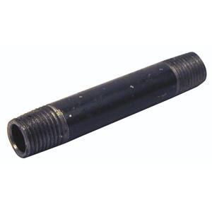 1/2 in. x 8 in. Black Steel Nipple