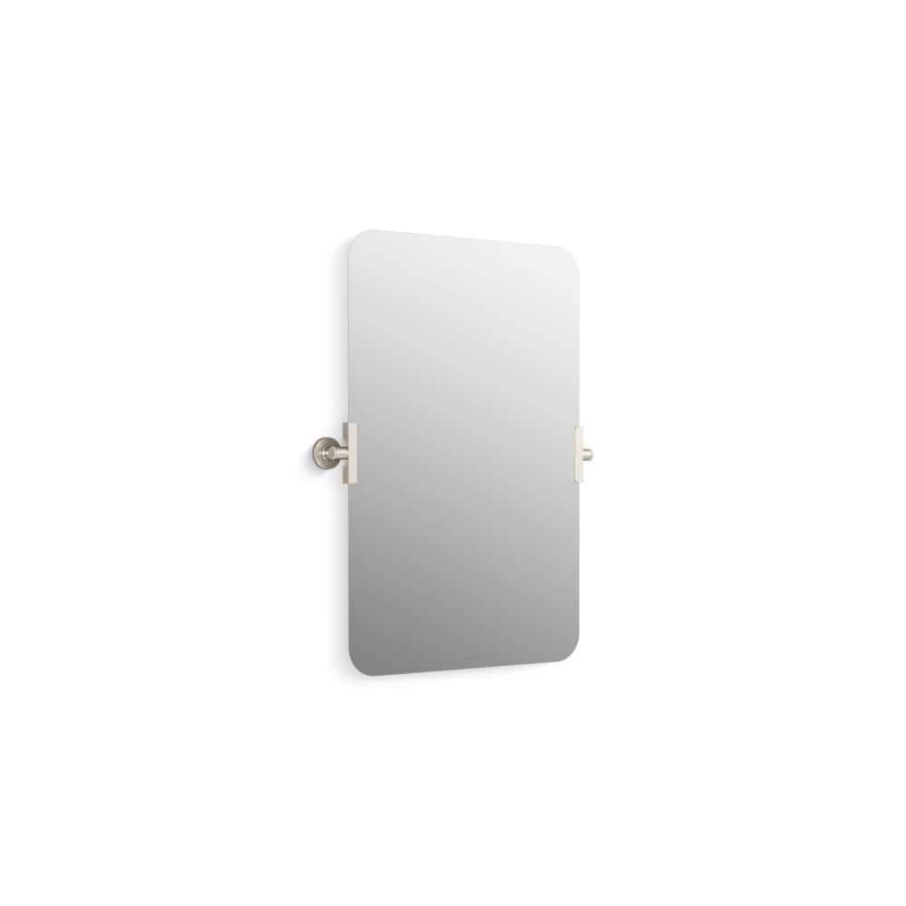 KOHLER Castia By Studio McGee 29 5 In H X 22 8 In W Rectangular   Vibrant Brushed Nickel Kohler Vanity Mirrors 34969 Bn 64 1000 