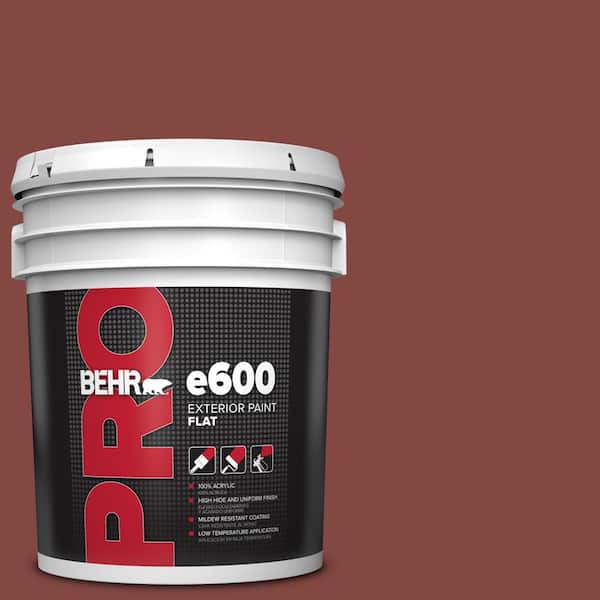 5 gal. #S-H-170 Red Brick Flat Exterior Paint