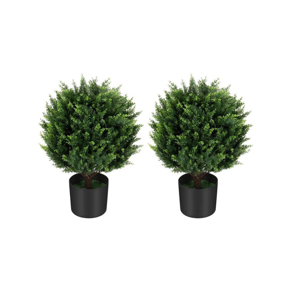 Artificial Cedar Topiary Ball Tree 21 ft. Artificial Shrubs Tree