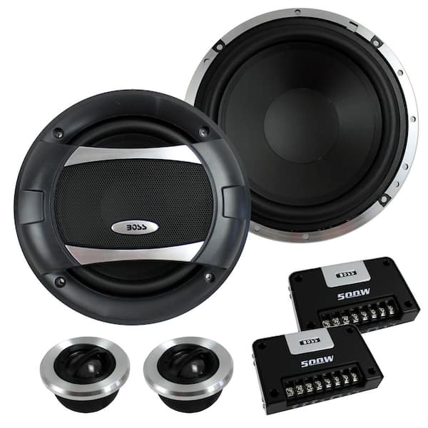 Boss Audio Systems 6.5 in. 500-Watt 2-Way Car Component Set 4 x PC652C - The Home Depot