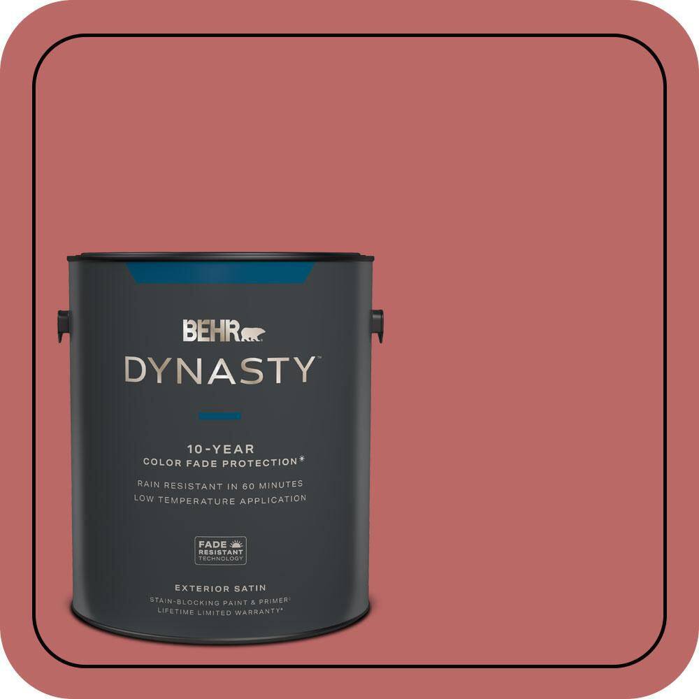 1 gal. #MQ1-11 Drama Queen Satin Enamel Exterior Stain-Blocking Paint & Primer price history on PriceWatchPro
