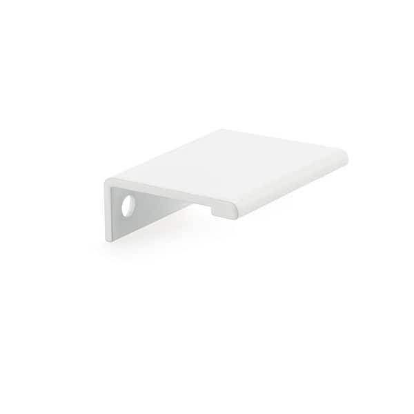 Richelieu Hardware Lincoln Collection 1 5/16 in. (33 mm) White Modern Cabinet Finger Pull