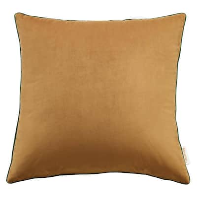 cognac throw pillow