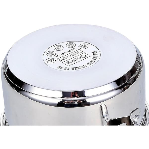 Cook N Home 1 qt. and 2 qt. Stainless Steel Saucepan 02701 - The Home Depot