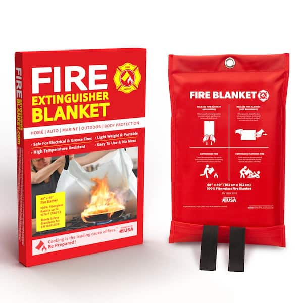 Klear Concepts 40 in. x 40 in. Fire Blanket 911411 - The Home Depot