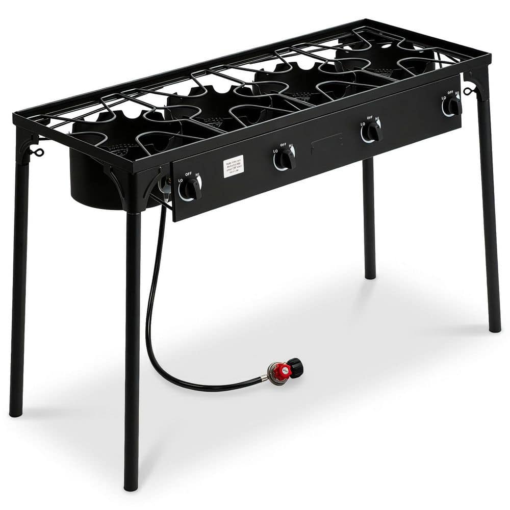 4-Burner 300000 BTU Outdoor Propane Gas Cooker Cast Iron Outdoor Stove with Legs price history on PriceWatchPro