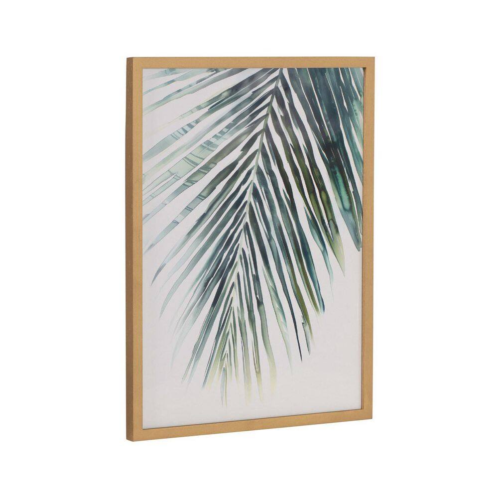 Gold Framed Tropical Palm Botanical Print, 12x16