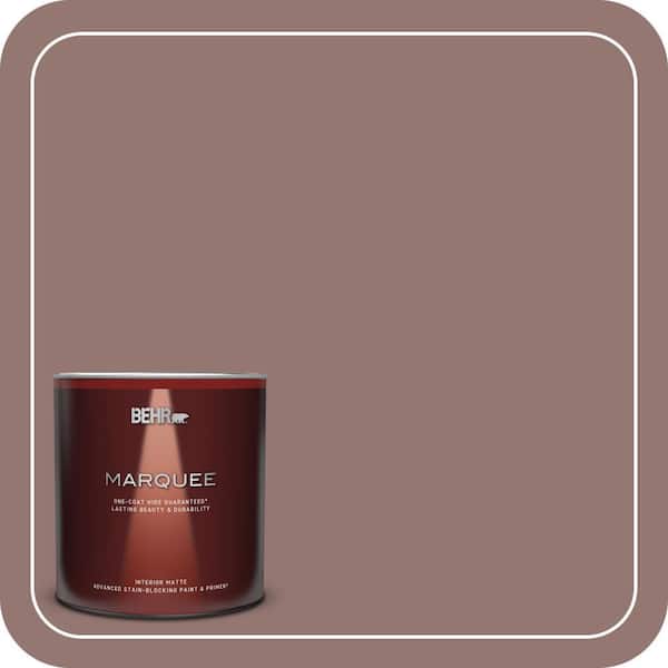 BEHR MARQUEE 1 qt. #710B-5 Milk Chocolate Matte Interior Paint & Primer