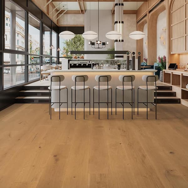 Malibu Wide Plank French Oak Madera 9/16 in. T x 7.5 in. W Tongue