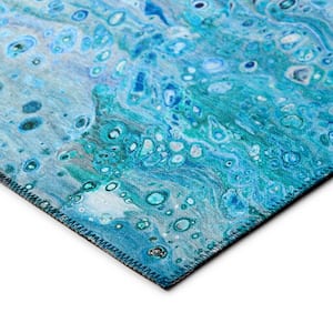 Copeland Ocean 8 ft. x 10 ft. Abstract Area Rug
