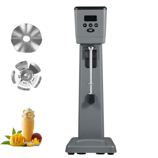 Milkshake Maker 375 W Electric Machine, Single Head Drink Mixer with 3-Speed Control, LED Microswitch, 820 ml Cup, Grey