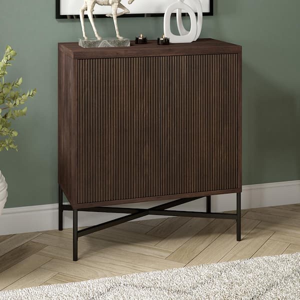 Meyer&Cross Brighton 28 in. Alder Brown Rectangular Accent Cabinet
