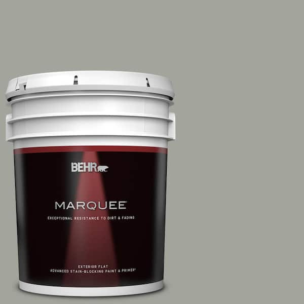 BEHR MARQUEE 5 gal. #N380-4 Strong Winds Flat Exterior Paint & Primer