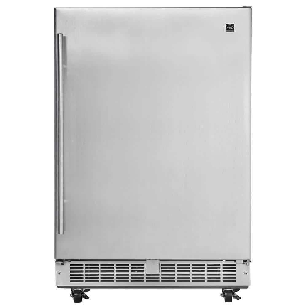 Silhouette Professional 5.5 cu. ft. Outdoor Rated Mini Fridge in Stainless Steel, Silver
