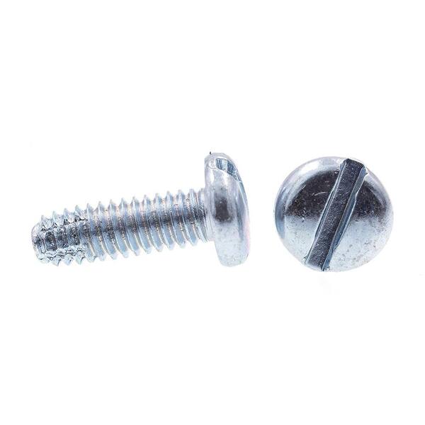 1/2 Length Pack of 100 #8-32 Thread Size Zinc Plated Finish Steel Thread Cutting Screw Small Parts 0808FSP Slotted Drive Pan Head Type F Pack of 100 1/2 Length 
