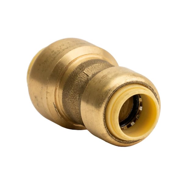 QUICKFITTING 1/2 in. x 3/8 in. Push-to-Connect Brass Reducing Coupling Fitting