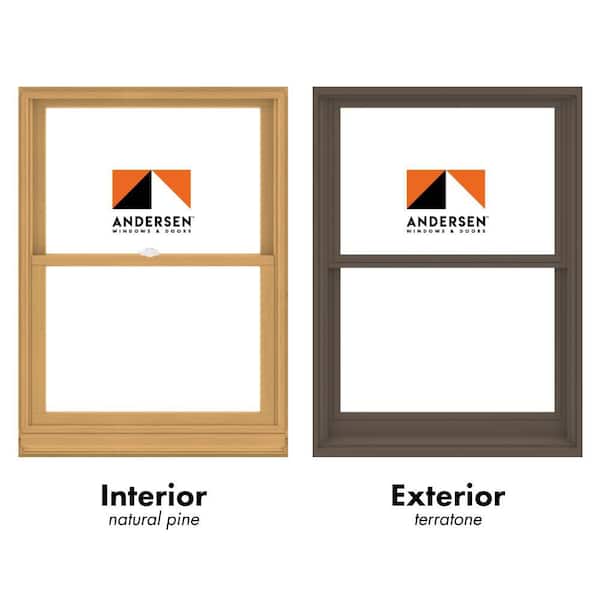 Andersen 400 Series 35-5/8 in. x 48-7/8 in. Clad Wood Double-Hung