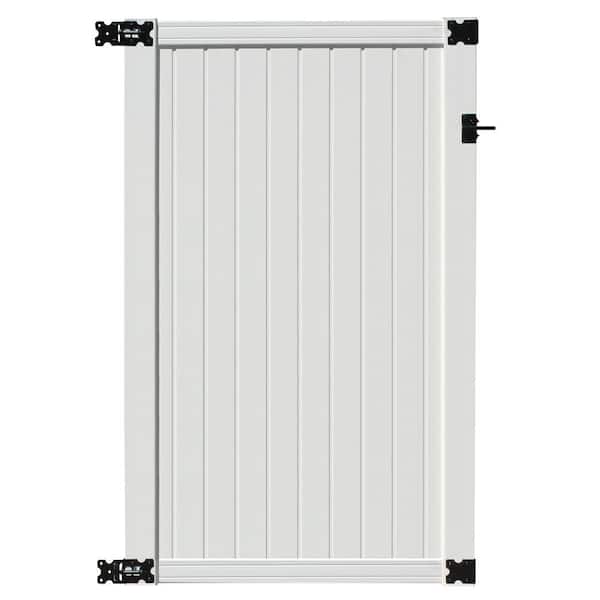 SIXTH AVENUE BUILDING PRODUCTS SUPPLYING THE WORLD Belfast 3.6 ft. x 6 ft. White Vinyl Fence Gate