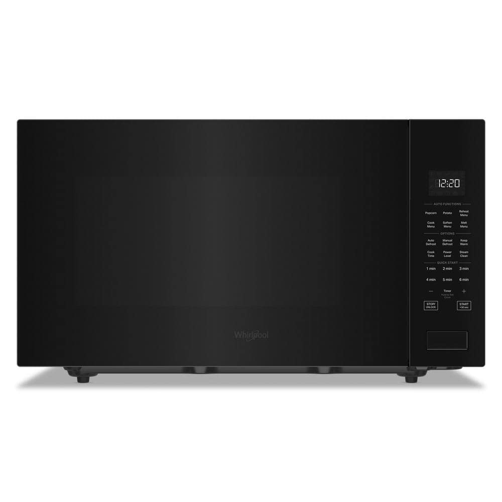 Whirlpool 24.75 in. 2.2 cu. ft. Countertop Microwave in Black with Sensor Cooking