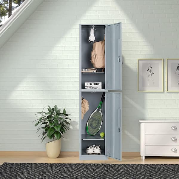 5-Tier Gray Locker Storage Cabinet with 5-Doors SN822C-212 - The