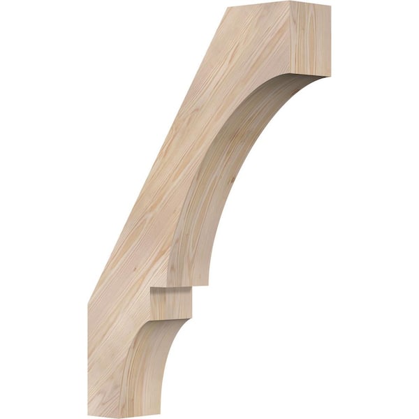 Ekena Millwork 5 1/2"W x 24"D x 36"H Balboa Smooth Knee Brace, Douglas Fir