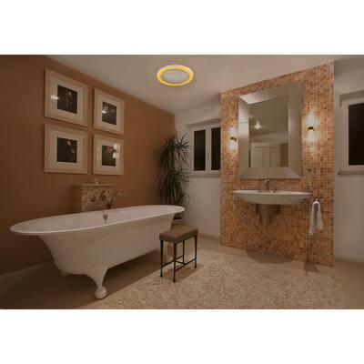 110 CFM Ceiling Mount Bathroom Exhaust Fan with Bluetooth Speakers and LED Light